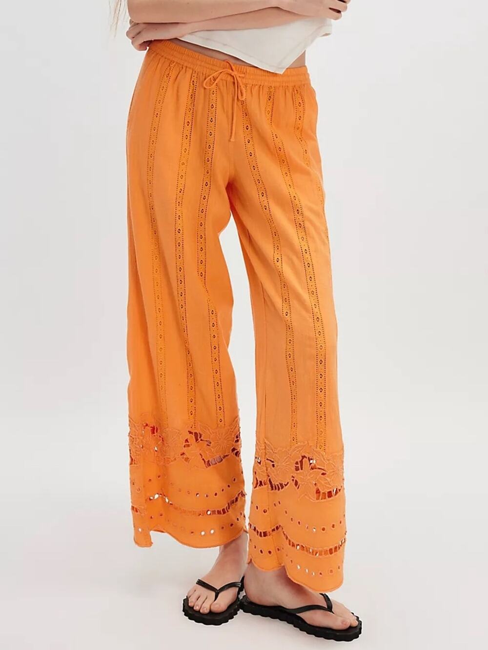 Damson Madder Martina Trousers in Apricot 10